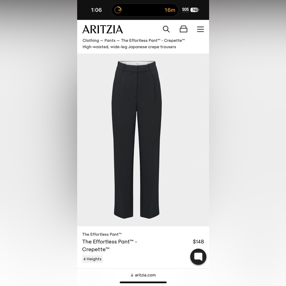 Aritzia Rge Effortless Pant - Crepette